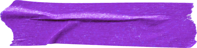 Purple scotch tape piece